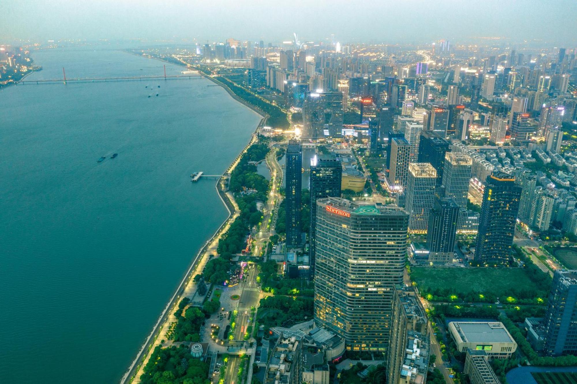 Sheraton Grand Hangzhou Binjiang Hotel Buitenkant foto